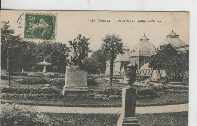Postal 008600: Rennes, Les Serres du Jardin des Plantes