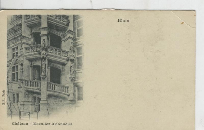 Postal 008621: Blois, chateau, escalier d,honneur