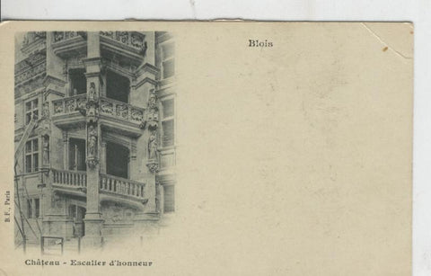 Postal 008621: Blois, chateau, escalier d,honneur