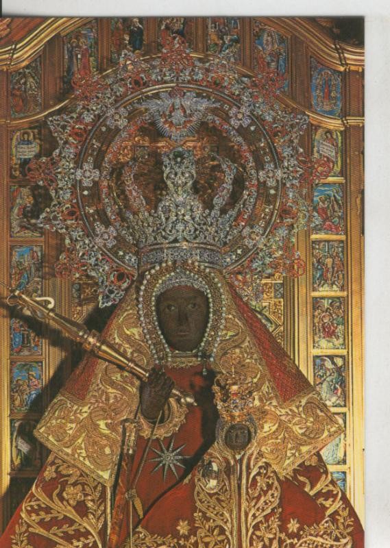 Postal 008823: Virgen en el trono, Guadalupe