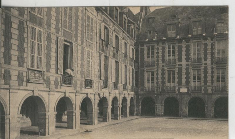 Postal 008872: Paris, Place des Vosges et Musee Victor Hugo