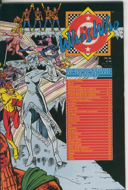Who´s Who volumen 12 de febrero 1986