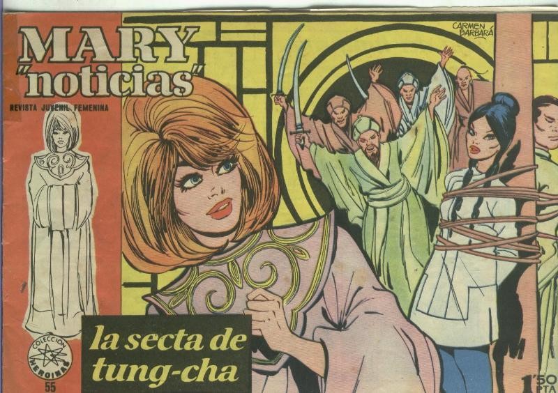 Mary Noticias numero 055: foto artista Sal Mineo,   La secta de Tung-Cha
