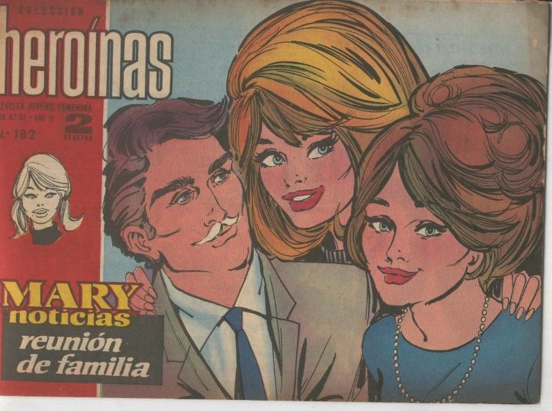 Mary Noticias numero 182: trasera con foto artista Mylene Demongeot