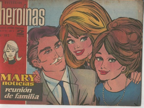 Mary Noticias numero 182: trasera con foto artista Mylene Demongeot