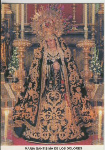 Postal 008965: Virgen Maria Santisima de los Dolores, parroquia de San Lorenzo, Cadiz