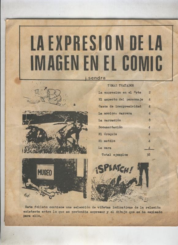 CAH: La expresion de la imagen en el comic