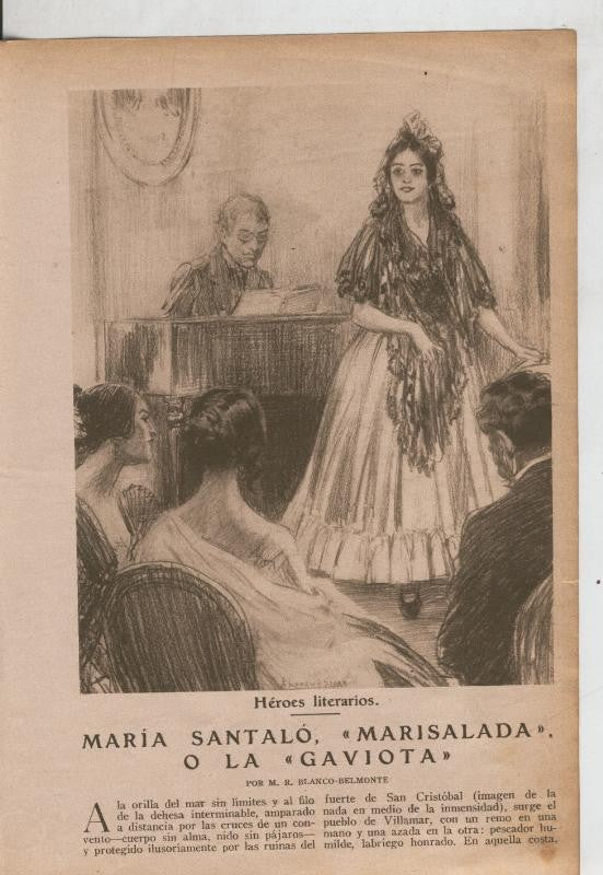 Blanco y negro numero ?: Heroes Literarios: Maria Santalo por M.R..Blanco Belmonte