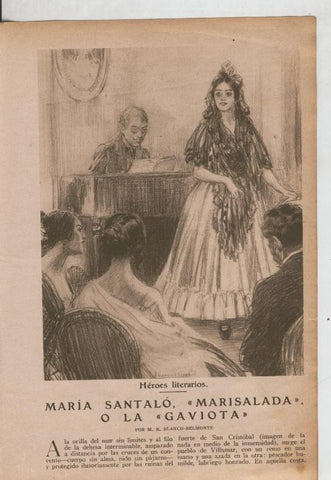 Blanco y negro numero ?: Heroes Literarios: Maria Santalo por M.R..Blanco Belmonte