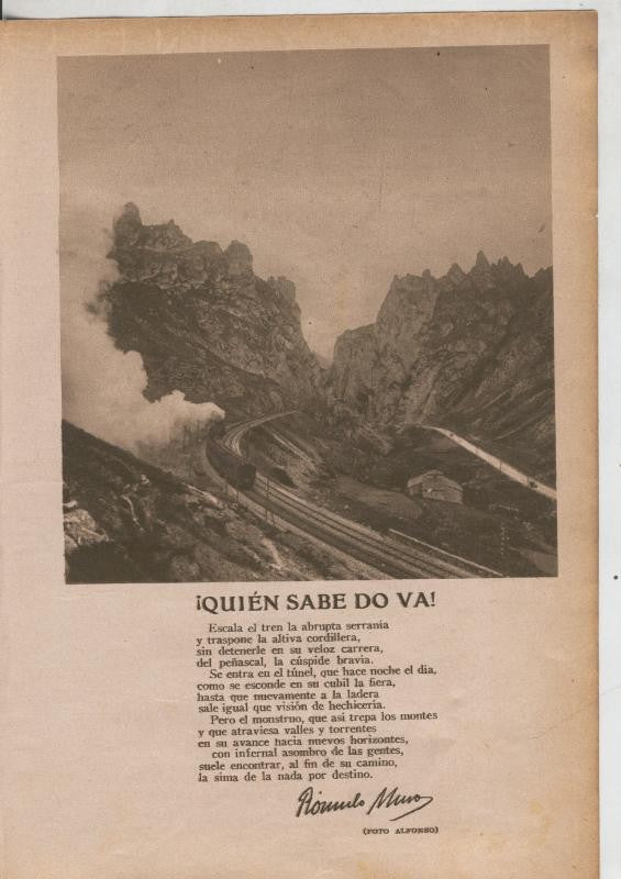 Blanco y negro numero ?: Quien sabe do va, poema de romulo muro
