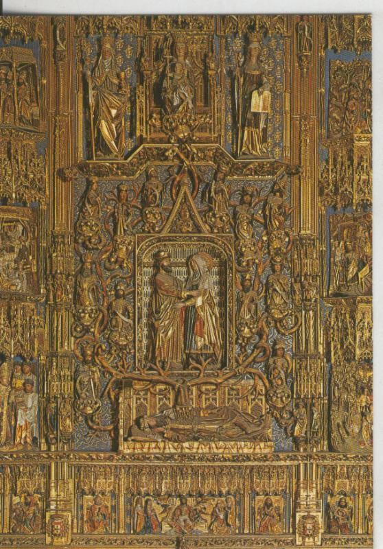 Postal 009014: Retablo de Santa Ana en la catedral de Burgos