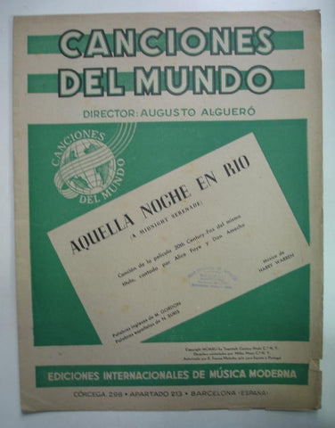Canciones del Mundo: aquella noche en rio