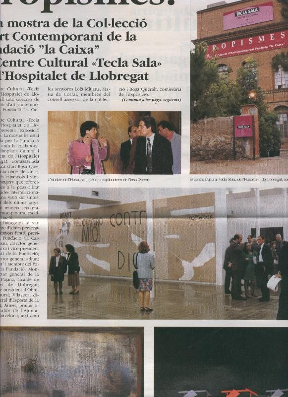 Tropismes: mostra Art Contemporani de la Caixa al centre Tecla Sala de Hospitalet