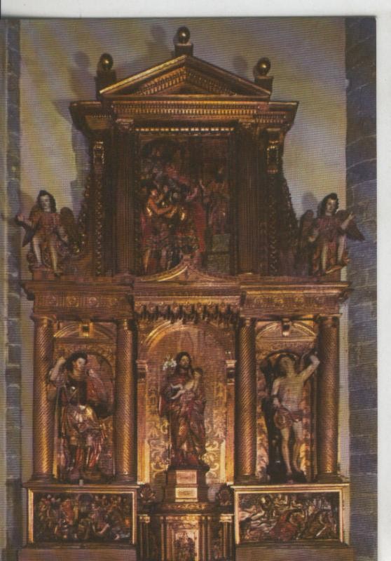 Postal 009036: Altar San Jose de la iglesia San Juan Bautista de Hernani