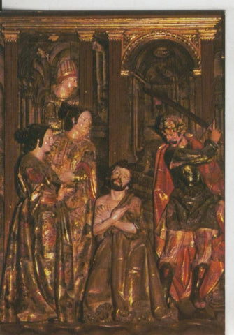 Postal 009038: Muerte de Juan Bautista de la iglesia San Juan Bautista de Hernani