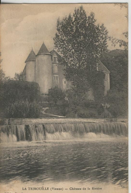 Postal 009051: La Trimouille, Chateau de la Riviere