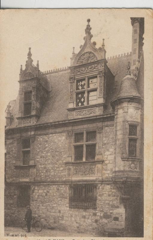 Postal 009056: Le Mans - rue des chanoines, Maison Renaissance