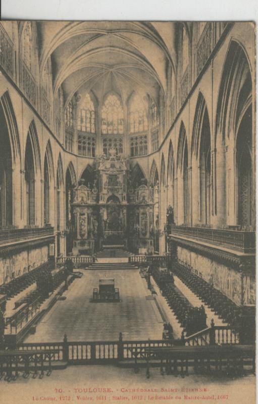 Postal 009075: Toulouse, Cathedrale Saint Etienne