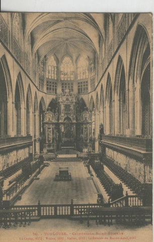 Postal 009075: Toulouse, Cathedrale Saint Etienne