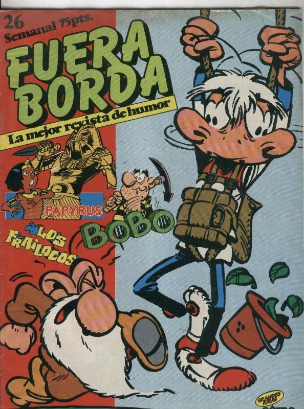 Fuera Borda numero 26 (numerado 1 en trasera)
