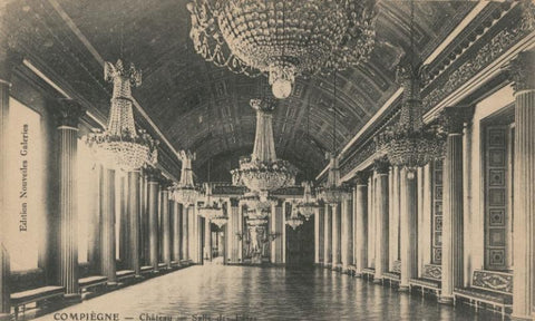 Postal 009084: Chateau de Compiegene: Salon de baile