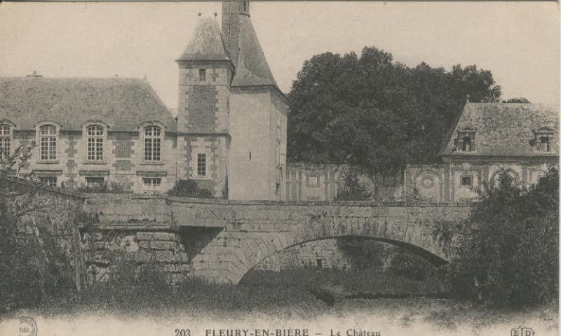 Postal 009090: Fleury-en-Biere - Le chateau