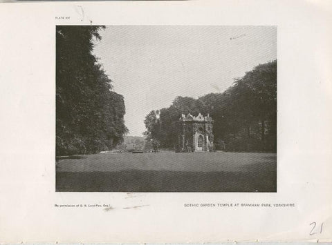 Jardines ingleses lamina 21: Gothic Garden Temple at Bramham Park, Yorkshire
