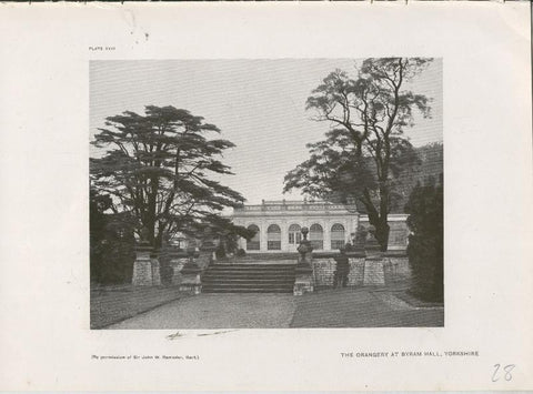 Jardines ingleses lamina 28: The Orangery at Byram Hall, Yorkshire