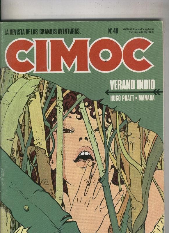 Cimoc revista numero 048: Verano Indio de Pratt y Manara