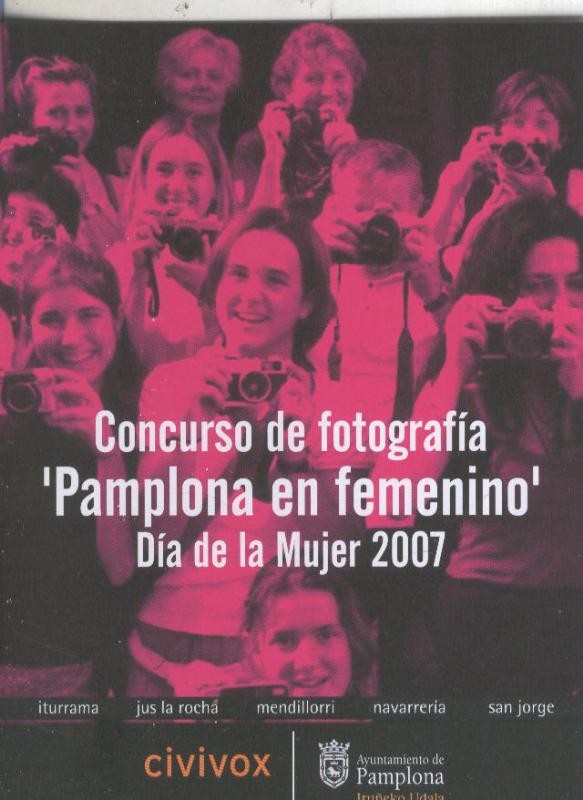 Postal 005877: Publicitaria concurso de Fotografia  Pamplona en femenino,dia mujer 2007