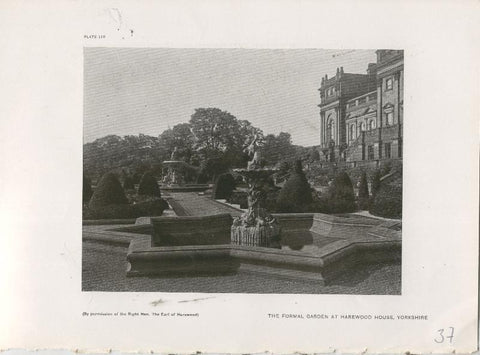 Jardines ingleses lamina 37: The Formal Garden at Harewood House, Yorkshire