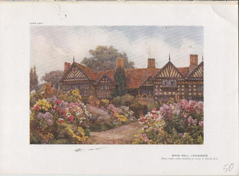 Jardines ingleses lamina 50: Speke Hall, Lancashire