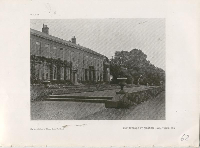 Jardines ingleses lamina 62: The Terrace at Ribston Hall, Yorkshire
