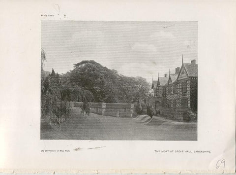 Jardines ingleses lamina 69: The moat at speke hall, Lancashire
