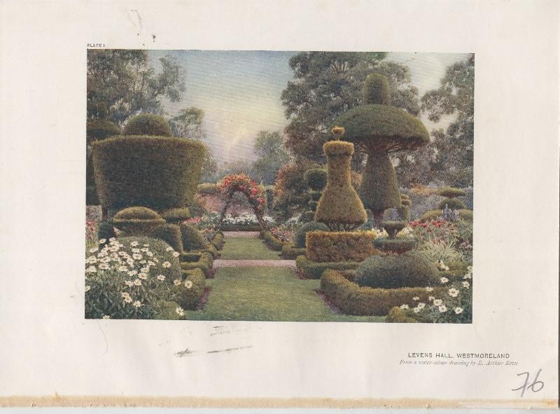 Jardines ingleses lamina 76: Levens Hall, Westmoreland