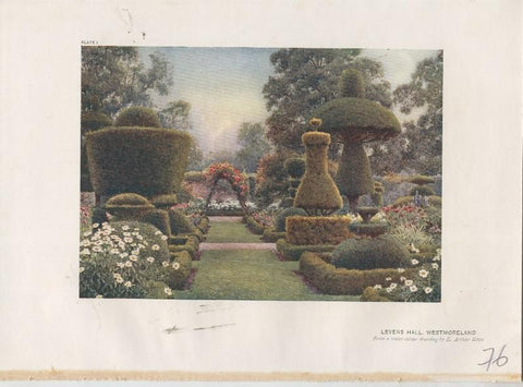 Jardines ingleses lamina 76: Levens Hall, Westmoreland