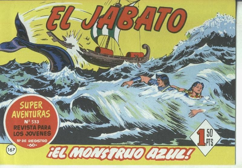 El Jabato facsimil numero 167: El monstruo azul