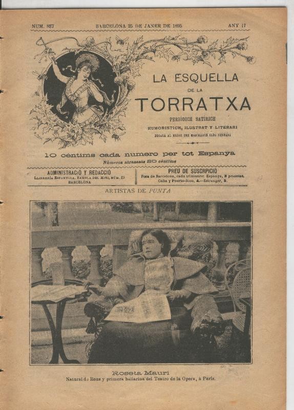 La esquella de la Torratxa numero 0837 del 25.1.1895