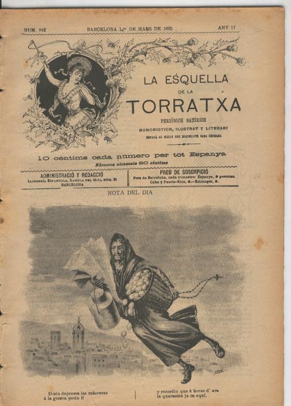 La esquella de la Torratxa numero 0842 del 1.3.1895