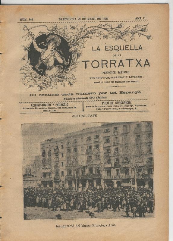La esquella de la Torratxa numero 0846 del 29.3.1895