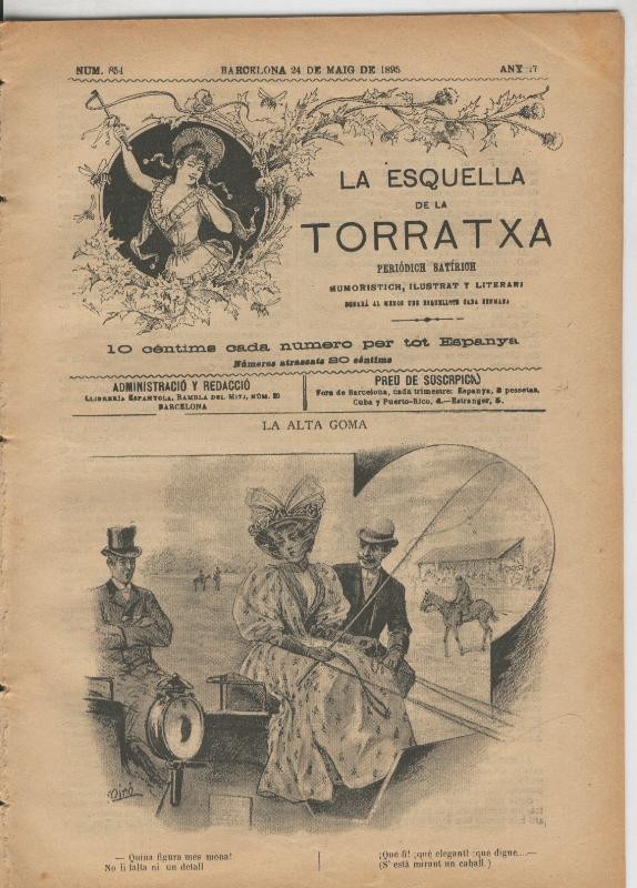 La esquella de la Torratxa numero 0854 del 24.5.1895