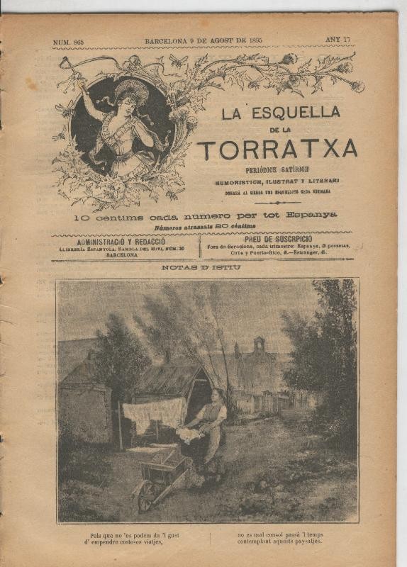 La esquella de la Torratxa numero 0865 del 9.8.1895