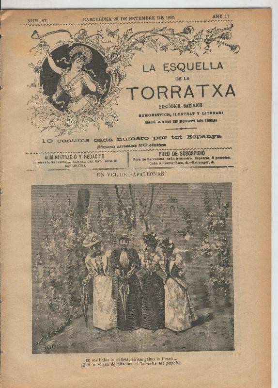 La esquella de la Torratxa numero 0871 del 20.9.1895
