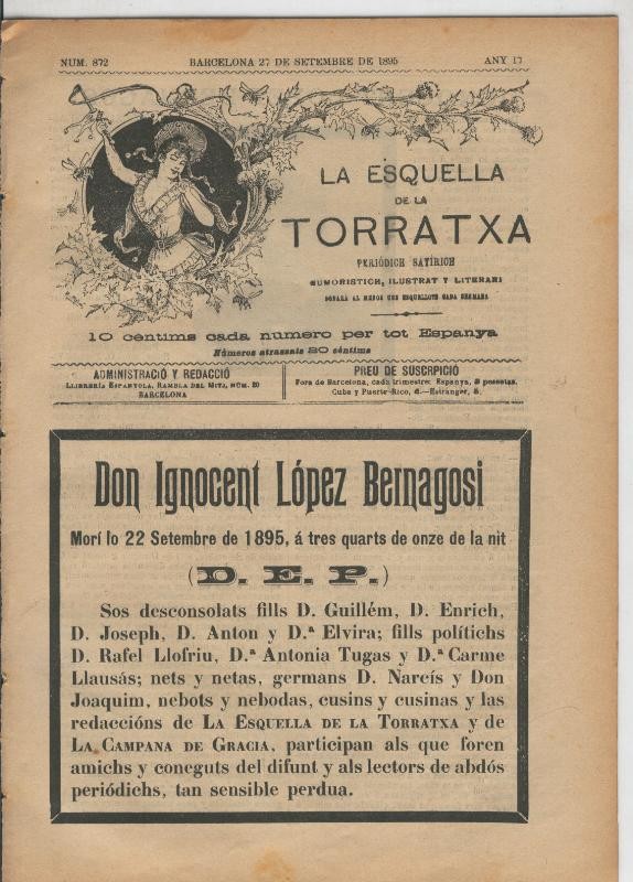 La esquella de la Torratxa numero 0872 del 27.9.1895