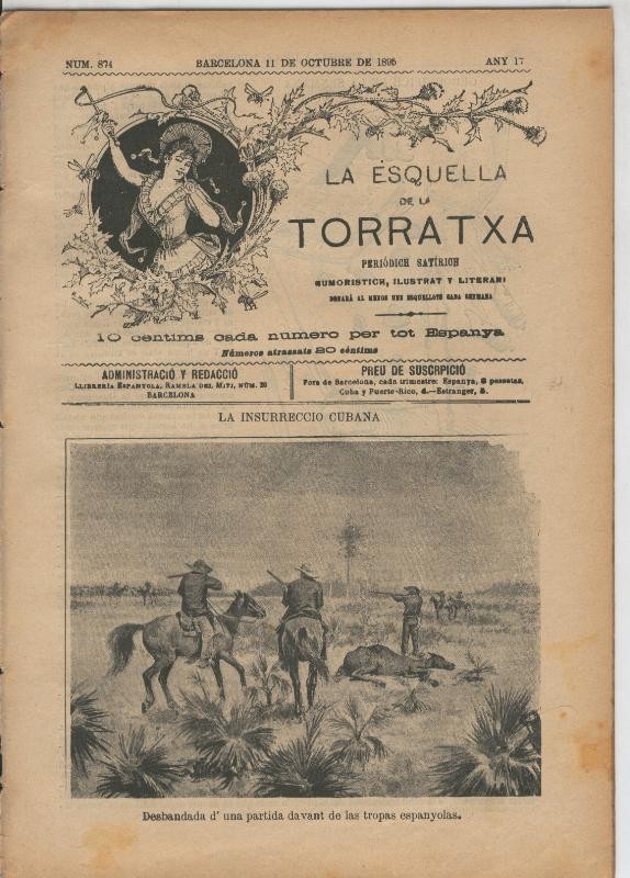 La esquella de la Torratxa numero 0874 del 11.10.1895