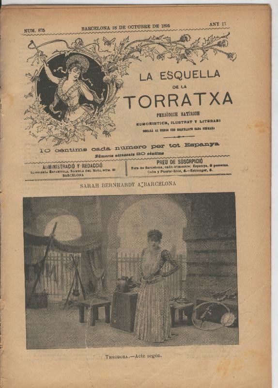 La esquella de la Torratxa numero 0875 del 18.10.1895
