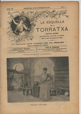 La esquella de la Torratxa numero 0875 del 18.10.1895