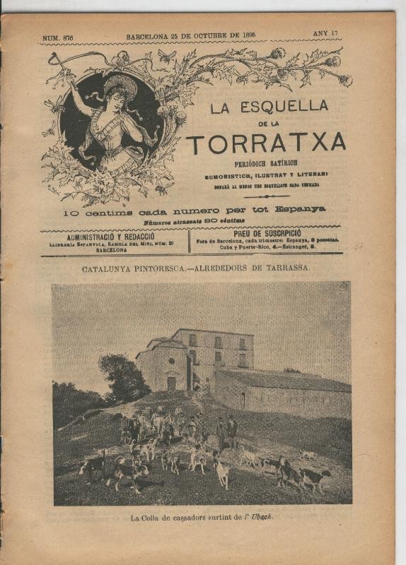 La esquella de la Torratxa numero 0876 del 25.10.1895