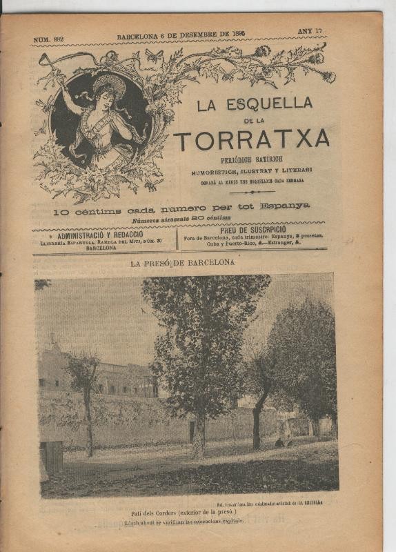La esquella de la Torratxa numero 0882 del 6.12.1895