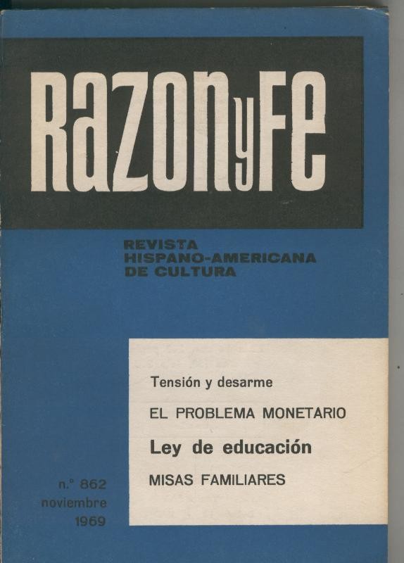 Razon y fe noviembre 1969